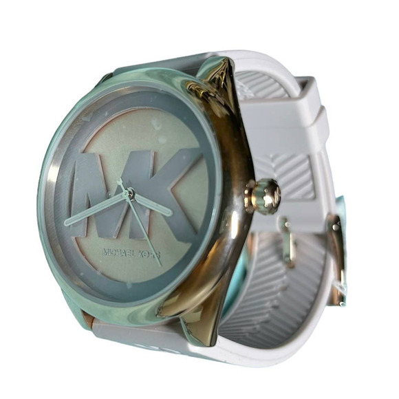 NIB - Michael Kors Women\'s Janelle Rose Band Silicone Watch 42mm main image 4